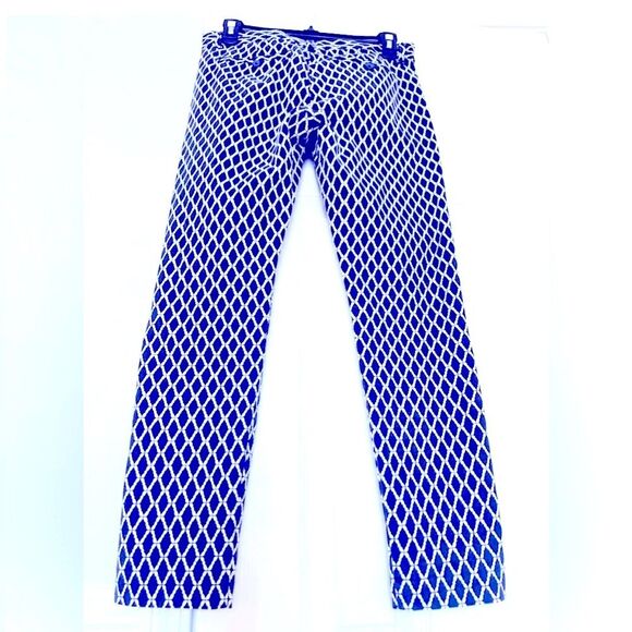 Gap Slim City navy & white detailed pants! - Picture 2 of 14